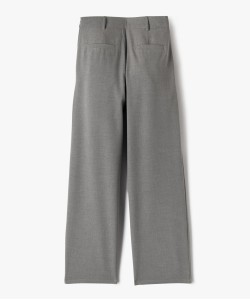 Pantalon en toile coupe large avec taille ajustable fille